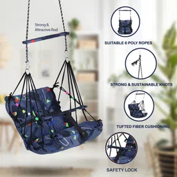 sprointal Baby Swing Chair for Kids baby jula 1-5Years Old Baby with SafetyBelt Kids Swing Swings image 3
