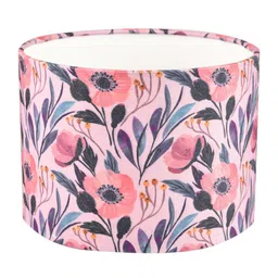 Pink Flower Print Table Lamp Shade by Green Girgit image 2