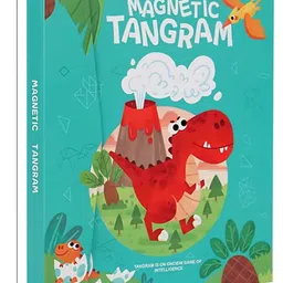 kidobrains Magnetic Tangram Puzzle Book for Kids | Travel Brain Game | Montessori Toy image 4