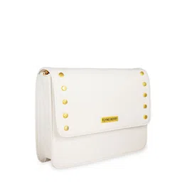 FLYING BERRY White Solid Sling Bag image 4