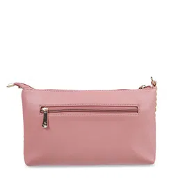 Mochi Women Peach-Coloured Floral Printed Structured Sling Bag image 3