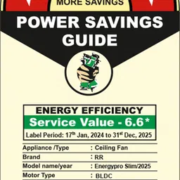 rr Energy Pro Slim with 2 Year Warranty BLDC Motor with Remote 1200 mm Ceiling Fan image 5
