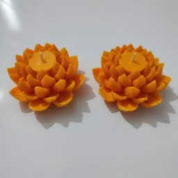 Lotus Flower Shaped Decorative Candle,Scented Wax Candle for Home,Spa & Festive Candle-image-55