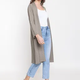 KEIKO Self Designed Acrylic Longline Open Front Shrug image 5