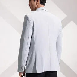 invictus Men Solid Double Breasted Formal Blazer image 4