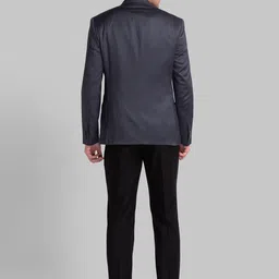 park avenue Men 2 Piece Suit Self Design Suit image 4
