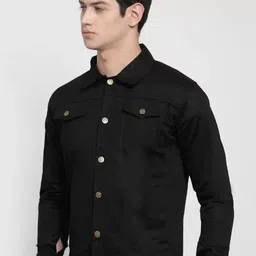 mevan Men Solid Denim Jacket image 4