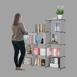 flipkart perfect homes studio Metal Open Book Shelf image 4