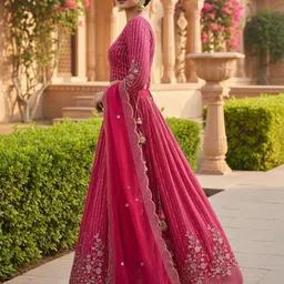 kedar fab Embroidered, Embellished Semi Stitched Lehenga Choli image 2