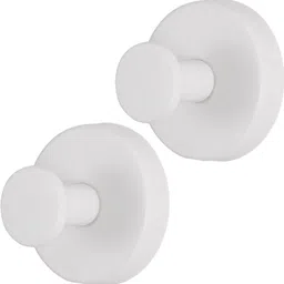 vhd Premium White Wall Mount Hook for Clothes, Bags & Towels W2 Hook 1-picture-36