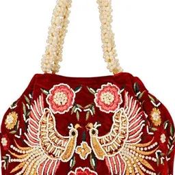 nms Women Maroon Potli-picture-44