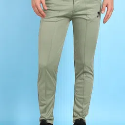 Men Solid Light Green Track Pants-image-38
