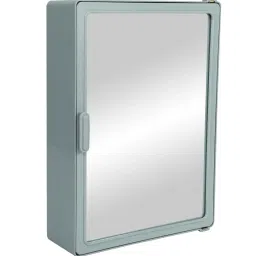 zahab Plastic Grey 4 Compartment Bathroom Cabinet With Mirror image 5