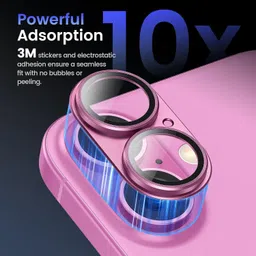 prozzile Back Camera Lens Glass Protector for iPhone 16, iPhone 16 Plus image 5