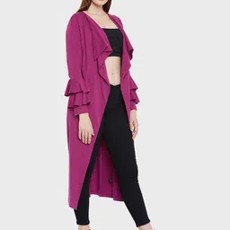 Hypernation Women Pure Cotton Longline Shrug image 3