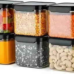 gleammart Plastic Cookie Jar - 500 ml-picture-29