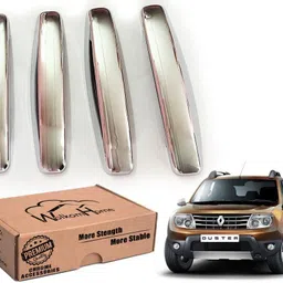Premium Quality Chrome Door Handle Cover with Free Extra dual side Tape Duster Car Grab Handle Cover-image-41