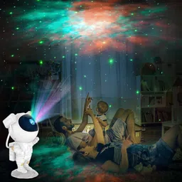 corozil Astronaut Galaxy Projector, Remote Control - 360° Adjustable Timer Night Lamp image 5
