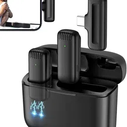 BfsTeckt Dual Mic Noise Reduction with Type-C Android & iPhone (One to Two)Mic System Camera Microphone-picture-21