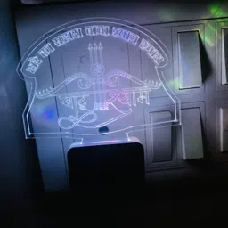 niya krafts Hare Ka Sahara Khatu Shaym Led Light 5 Color Change Night Lamp-picture-19