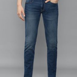 louis philippe jeans Men Slim Mid Rise Dark Blue Jeans-picture-5
