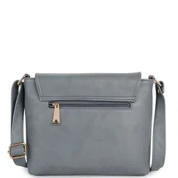 Lancer Women Solid Structured Leather Sling Bag image 5