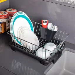 radiant Dish Drainer Kitchen Rack Steel image 4