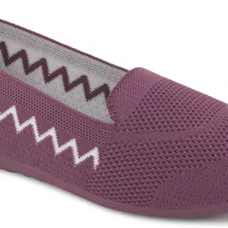 cogs Women’s Slip-On Casual Bellies with Zigzag Knit Design & Breathable Comfort Sole Bellies For Women image 3