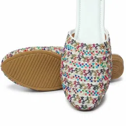 nofosho Handmade embroidered Rajasthani Slip On For Women image 3