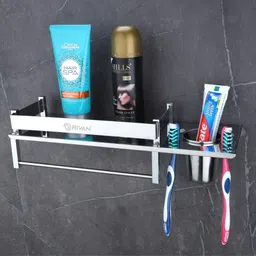 grivan Premium Towel rack Abs Stainless Steel and Folding Towel Rack/Towel Hanger/Towel Stand/Holder/Bathroom Accessories Silver Towel Holder-picture-19