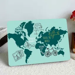 Vasl World Map Design Vinyl Laptop Skin/ Travel Theme Laptop Skins for All Laptops Vinyl Laptop Decal 16-picture-21