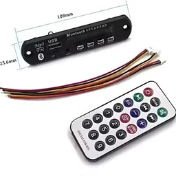 amtix Bluetooth Fm USB AUX Card MP3 Stereo Audio Player kit with IR Remote Electronic Components Electronic Hobby Kit image 2