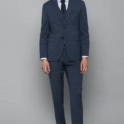 louis philippe Men Single Breasted - 2 button Checkered Suit-picture-33
