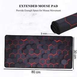 OCEANEVO Extended Large Mouse Pad XXL , Desk Mat for Laptop & Computer - 80 x 30 x 0.3 cm Mousepad image 2