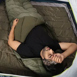 rhinokraft Ultra Light 0 Degree Envelope Reliance Cotton Fibre Olive Sleeping Bag image 4