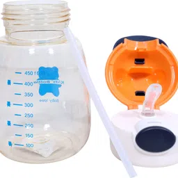 the little bunny hop in style Kids 450ml Bear Sipper Bottle with Strap | Leak-Proof, BPA-Free Water Bottle image 5