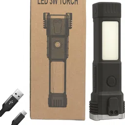 Multi-Function Safety Torch with Strong Magnet and Cutter 4 hrs Torch Emergency Light-image-47