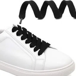 XERUS shoe laces Flat Hollow Black Red 90cm 2pair sneakers canwas Shoe laces Shoe Lace image 2