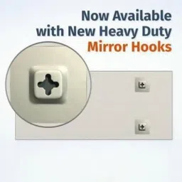 cdm Small Rectangular Frameless Mirror – 12x9 Inch Wall-Mounted Glass, Clear Reflection, Lightweight Design, Perfect for Bathroom, Vanity, Bedroom, Entryway, or Guest Room image 3