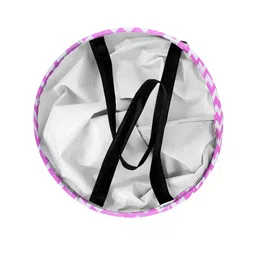 prettykrafts Set of 2 Wave Pink Round Laundry Basket image 4