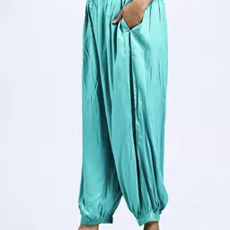 pwc Solid Rayon Women Harem Pants image 3