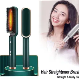 Viksenterprise Hair Brush Curling Anti-perm Straight Hair Comb Hair Iron Hair Styler Tool S222 Professional HQT 909b Hair Straightener comb Styler 5 Temperature Control S222 Hair Straightener Brush-picture-17