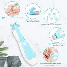tamrat For newborns, toddlers, or adults, Baby Nail Trimmer Electric Safe Baby Nail image 5