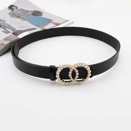 just lil things Women Casual Black Synthetic Belt-picture-28