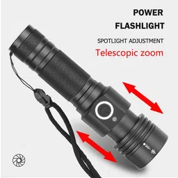 gor IMPACT XHP50 LED Tactical Flashlight 800 Lumens,4 Modes, Zoomable, Magnetic Tail Torch image 3