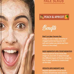 COROnation Herbal Peach and Apricot Face Scrub - 100gm image 2