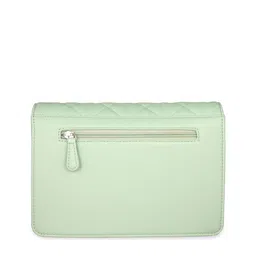 FLYING BERRY Green Textured Structured Sling Bag image 4