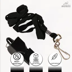 movex Morex Whistle for Sports Coaches with Lanyard, Professional Sports High Sound Pea Whistle image 2