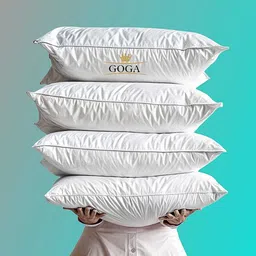 goga LUXURY Cotton Solid Sleeping Pillow Pack of 4-picture-38