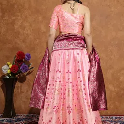 a to z cart Self Design Semi Stitched Lehenga Choli image 2